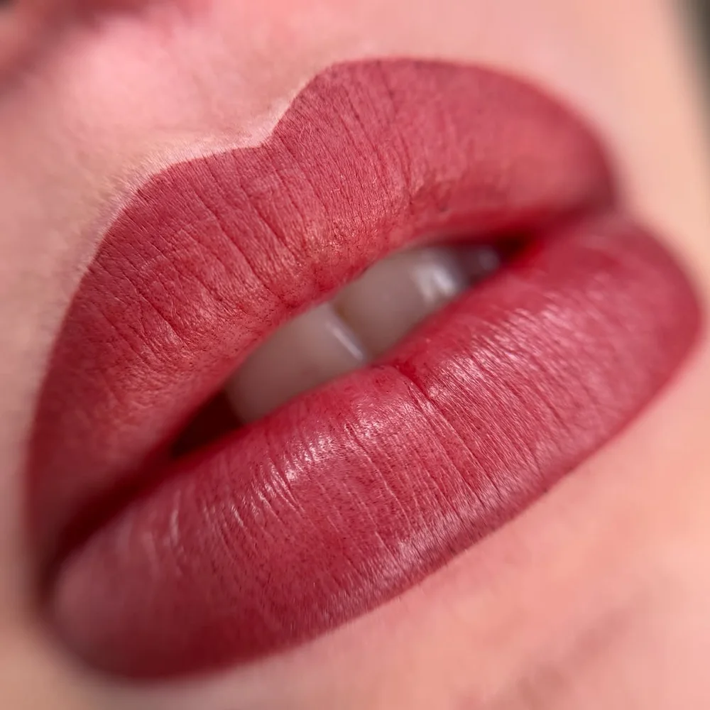 Lippen-Permanent-Make-up Detailaufnahme